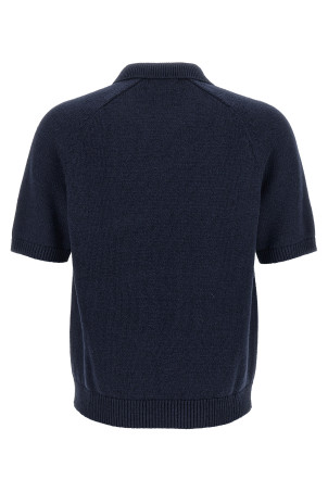 Свитер с логотипом в технике интарсия, синий POLO RALPH LAUREN 710B32233001