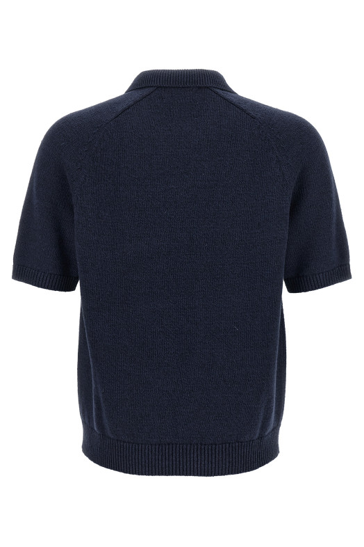Свитер с логотипом в технике интарсия, синий POLO RALPH LAUREN 710B32233001