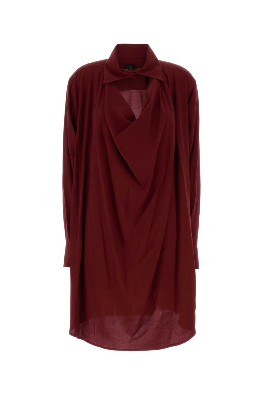 Burgundy crepe Square dress VIVIENNE WESTWOOD (110103FVW01NN)
