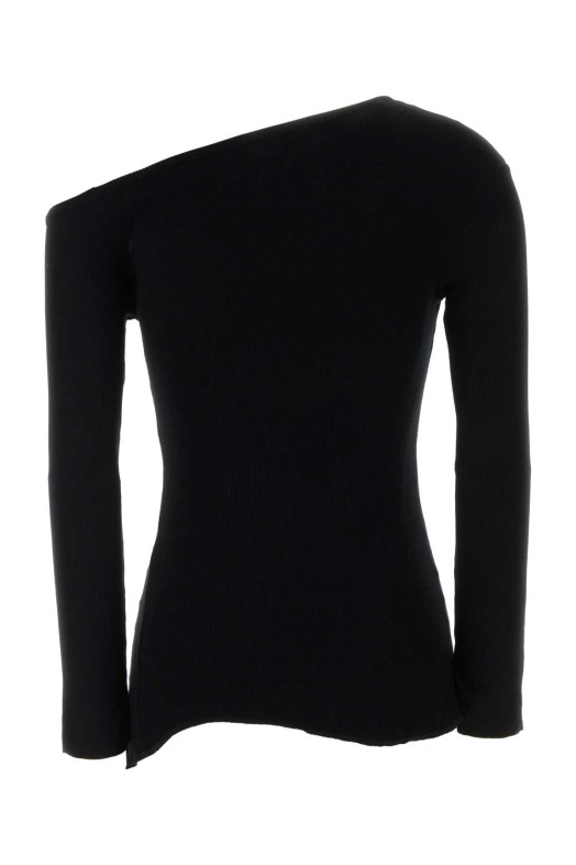 Black stretch viscose Orgy t-shirt VIVIENNE WESTWOOD (1G01001JJ00BO)
