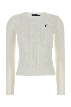 Білий бавовняний светр Blue POLO RALPH LAUREN (211971869)