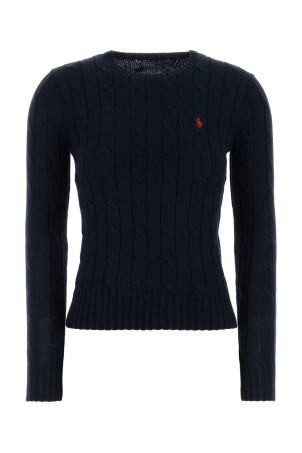 Хлопковый свитер темно-синего цвета POLO RALPH LAUREN (211971869)