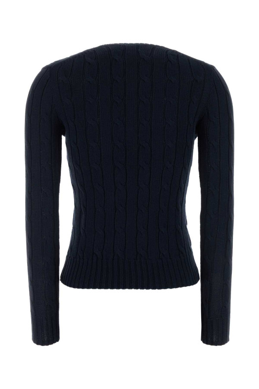 Хлопковый свитер темно-синего цвета POLO RALPH LAUREN (211971869)