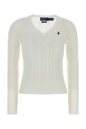 Білий бавовняний светр Blue POLO RALPH LAUREN (211971870)