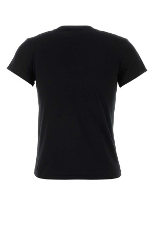 Черная хлопковая футболка POLO RALPH LAUREN (211B14605)