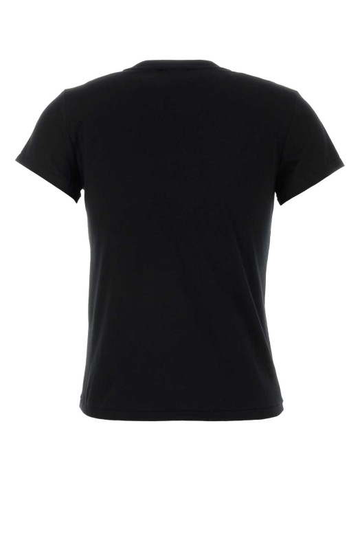 Черная хлопковая футболка POLO RALPH LAUREN (211B14605)