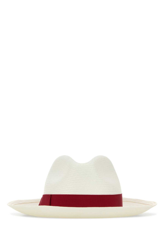 White straw Giulietta hat BORSALINO (232044)