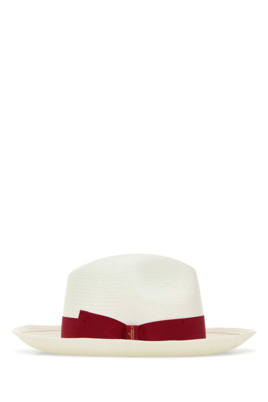 White straw Giulietta hat BORSALINO (232044)