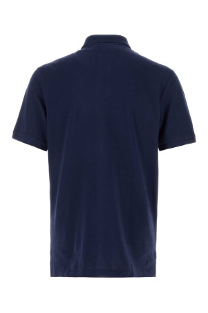 Темно-синяя рубашка-поло из пике зеленого цвета POLO RALPH LAUREN (710783656)