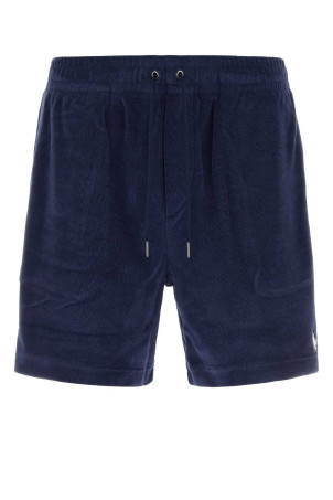 Бермуди з темно-синьої махрової тканини POLO RALPH LAUREN (710A12490)