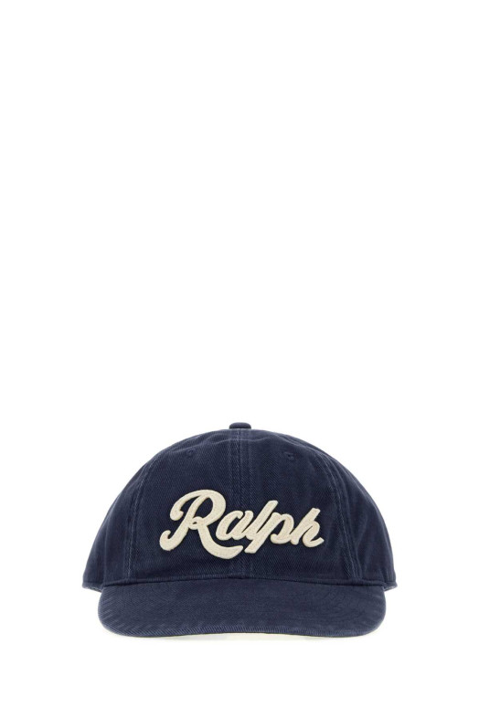 Хлопковая бейсболка темно-синего цвета POLO RALPH LAUREN (710P04900)