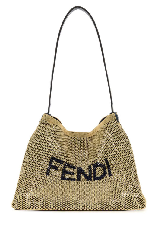Большая мягкая сумка-хобо из рафии FENDI (7VA670AYS1)