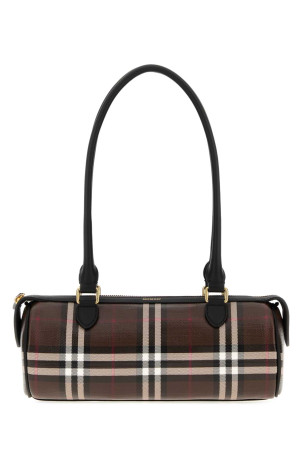 Мини-сумка через плечо из холста с принтом BURBERRY (8135251)