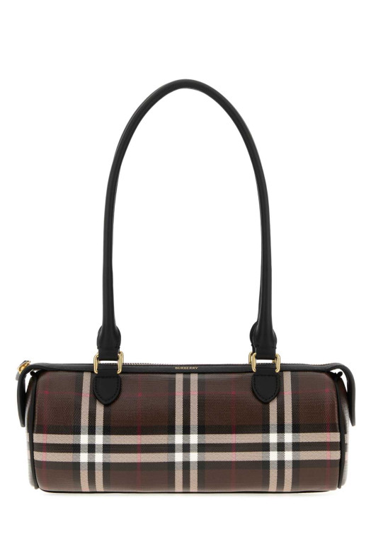 Мини-сумка через плечо из холста с принтом BURBERRY (8135251)