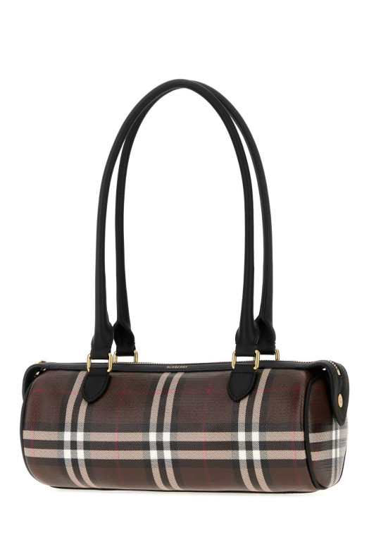 Мини-сумка через плечо из холста с принтом BURBERRY (8135251)