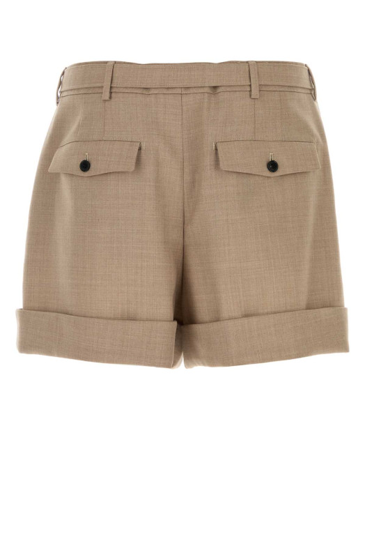 Cappuccino wool bermuda shorts SAINT LAURENT (854459Y2J02)