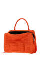 Оранжевая сумка LOEWE x Cosima Von Bonin Amazona 180 из рафии (A03918MX14)