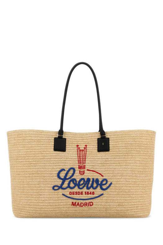 Сумка-шоппер Raffia Verano XL, многоцветная, LOEWE (A933DMTX02)