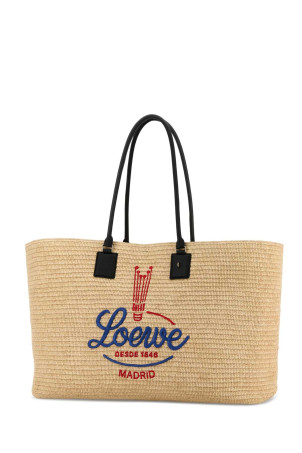 Сумка для покупок Raffia Verano XL, різнокольорова, LOEWE (A933DMTX02)