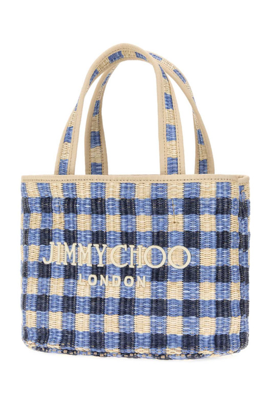 Вышитая мини-сумочка из рафии для пляжа JIMMY CHOO (BEACHTOTEEWMINIHEE)