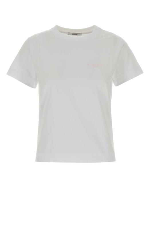 Белая хлопковая футболка White GIVENCHY (BW70FJ31D8)
