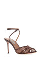 Сандалии «Lover» с украшениями из тюля от AQUAZZURA (CLRMIDS2NPU)