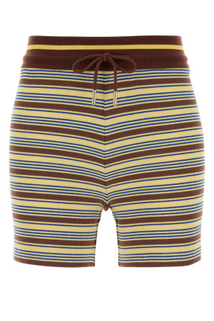 Embroidered stretch cotton shorts FENDI (FR6741AW88)