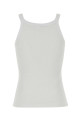 Белая майка из эластичного хлопка FENDI (FS7966AW87)