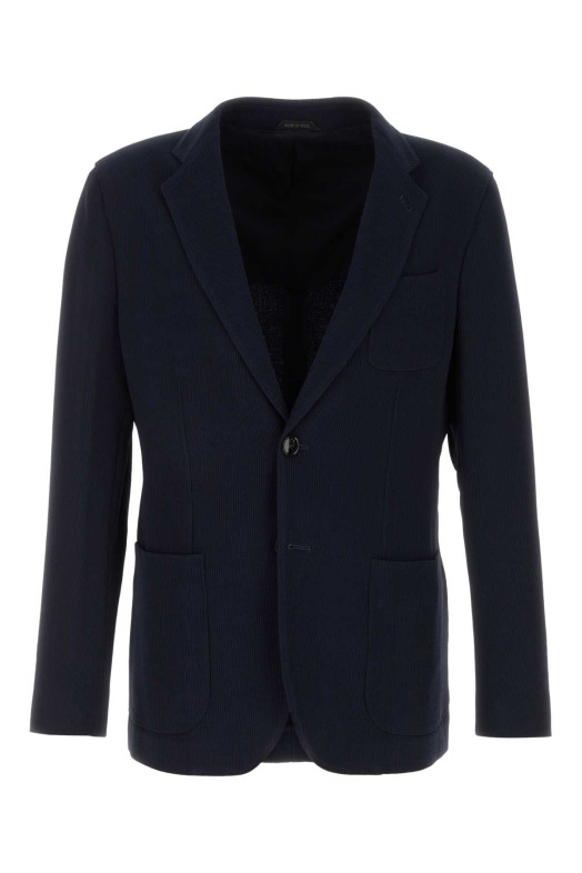 Navy blue jersey blazer GIORGIO ARMANI (GM000140TE10084)