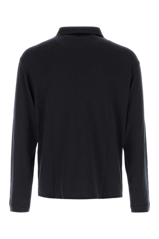 Рубашка из кашемира цвета «полуночный синий» GIORGIO ARMANI (GM000263TE10555)