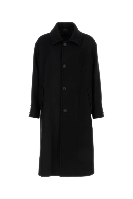 Black wool blend coat GIORGIO ARMANI (GM004047TE16788)