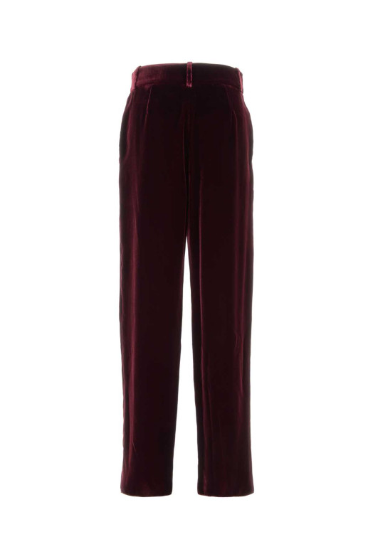Grape velvet wide-leg pant GIORGIO ARMANI (GW003811TE10831)