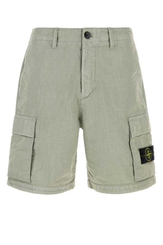 Бермуды из нейлона цвета «шалфей» STONE ISLAND (L1S15L100001S0069)