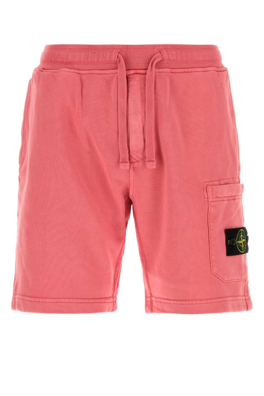 Dark pink cotton bermuda shorts STONE ISLAND (L2S156200011S0051)