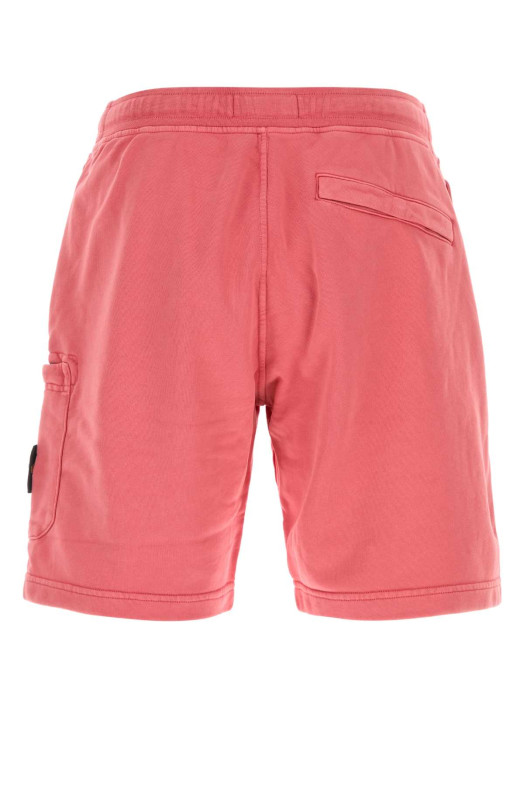 Dark pink cotton bermuda shorts STONE ISLAND (L2S156200011S0051)
