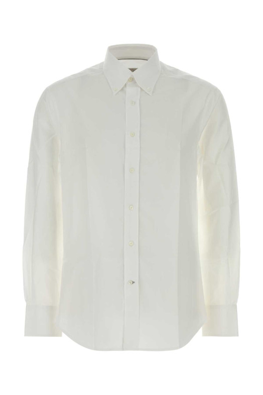 White poplin shirt Beige BRUNELLO CUCINELLI (MBUC41716)