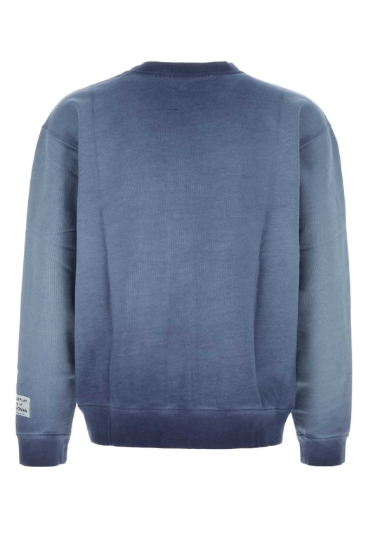 Blue cotton sweatshirt Blue GALLERY DEPT (OUT003)