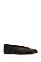 Чёрные кожаные балетки «таби» MAISON MARGIELA (S58WZ0127P3753)