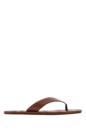 Chocolate leather thong slippers Red JW ANDERSON (SL0015LA0232)