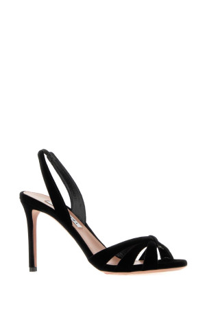 Black velvet Tati sandals Black AQUAZZURA (TTIMIDS0VEL)