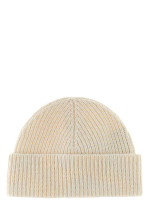 Ivory wool beanie Blue AMI (UBO006018)