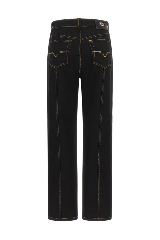High waist jeans Black