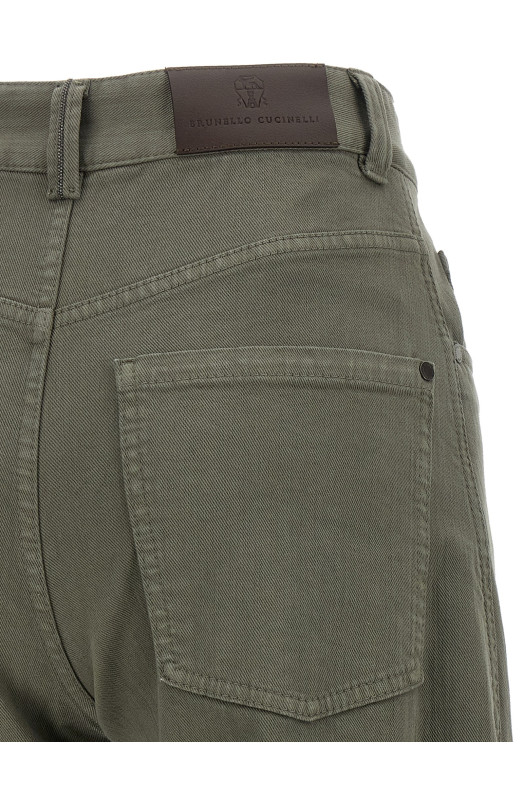 Джинсы Tino  Зелёные BRUNELLO CUCINELLI MH137P4057C3998