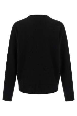 Wool and cashmere sweater Black