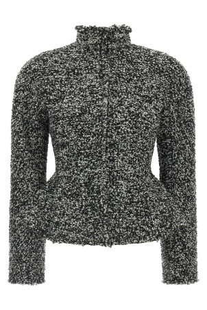 Bouclé blazer White