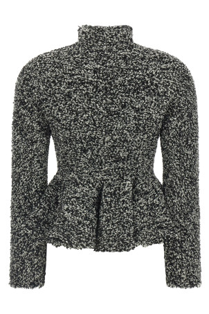 Bouclé blazer White