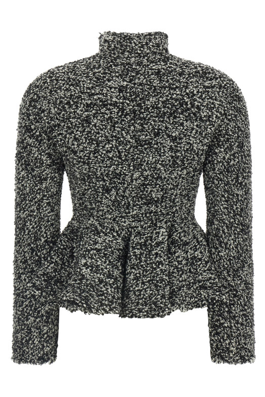 Bouclé blazer White