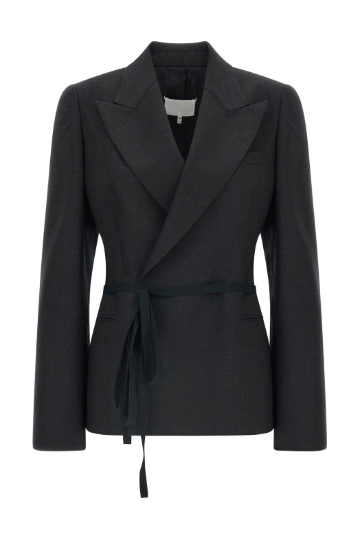 Wrap blazer Gray