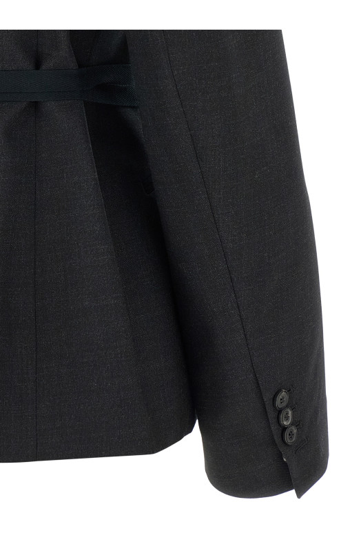 Wrap blazer Gray
