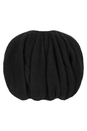 'Temple Bubble Cropped' cape Black
